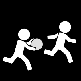 frapper avec la balle